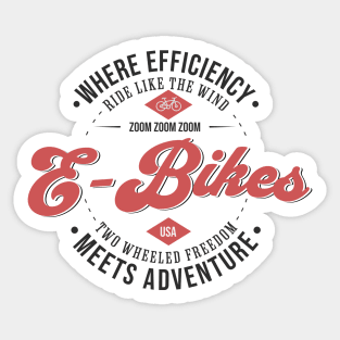 E Bike Adventure Sticker